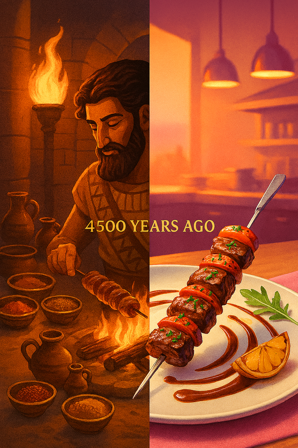 Historia del kebab desde Mesopotamia hasta la actualidad